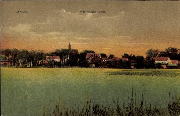 PC Lehnin monastery in Brandenburg, at the mill pond, church tower