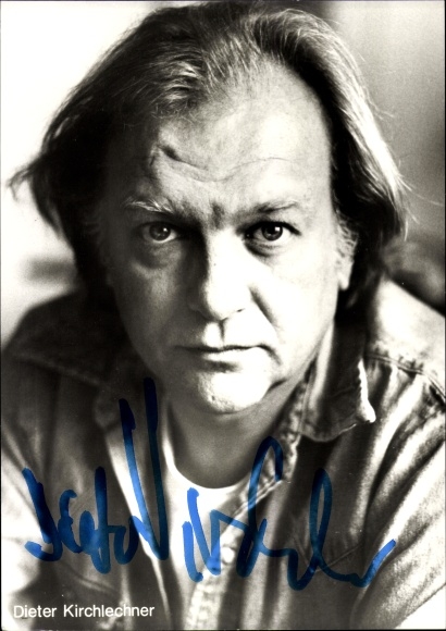 Postcard actor Dieter Kirchlechner, autograph