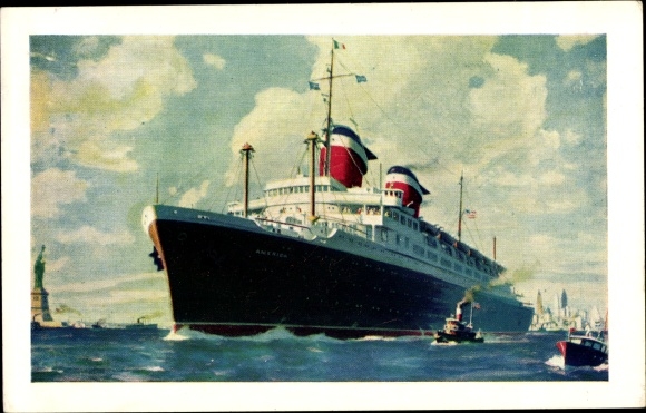 Ak Stoomschip SS America, USL