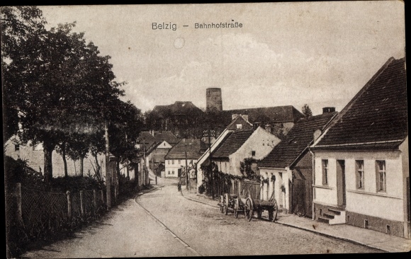 Ansichtkaart Bad Belzig in de Mark, Bahnhofstrasse
