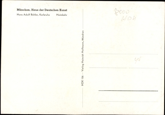 Künstler Ak Bühler, Hans Adolf, Heimkehr, HDK Nr. 136