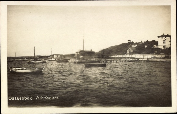 Photo Postcard Ostseebad Alt Gaarz Rerik, boats on the lagoon, Schmiedeberg