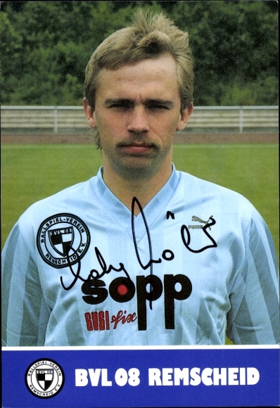 Autograph card footballer Andreas Köhler, BVL 08 Remscheid, autograph