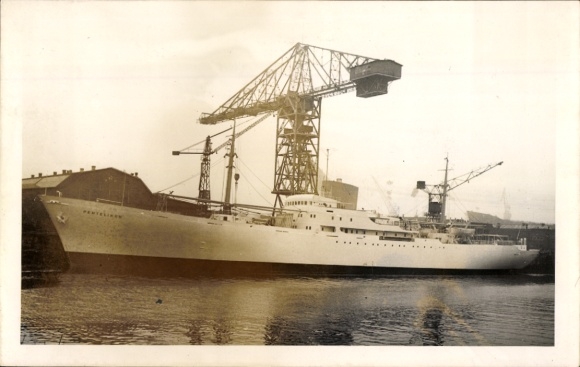 Ak Hamburg, Fotowerkstatt Bödecker und Drauz, Schiff