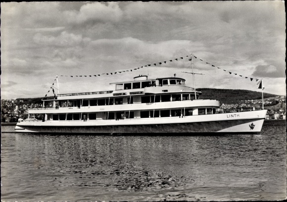 PC Lake Zurich, saloon steamer MS Linth