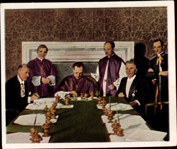 Collector's picture The post-war period No. 217 July 1933 Reich Concordat, Cardinal Pacelli, von Papen