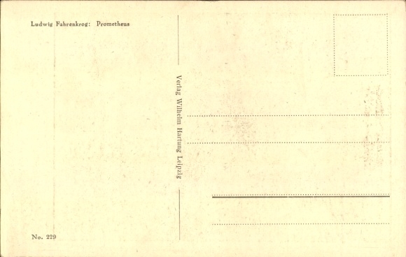 Artist Postcard Fahrenkrog, Ludwig, Prometheus