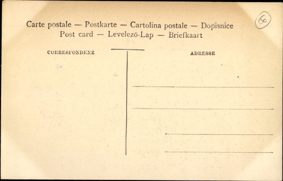 Passepartout Postcard German-French border