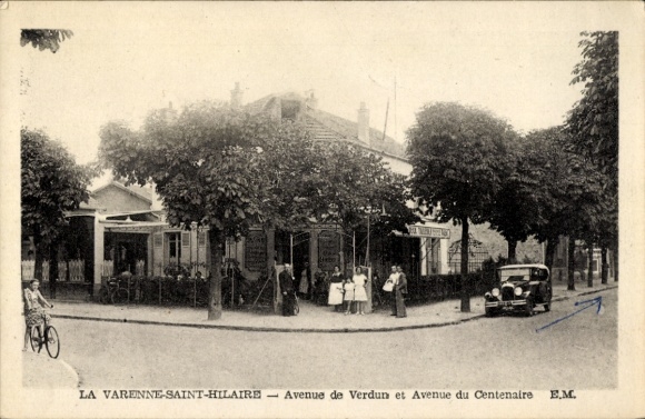 Ak La Varenne Saint Hilaire Val de Marne, Avenue de Verdun et Avenue du Centenaire