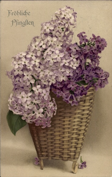 Postcard Congratulations Pentecost, Lilac