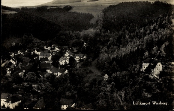 Postcard Wirsberg in the Franconian Forest Bavaria, Panorama