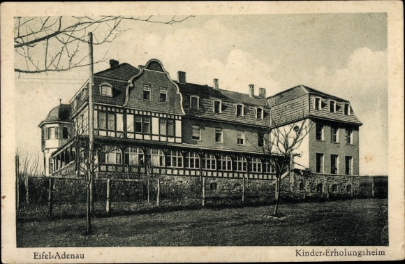 Postcard Adenau in the Eifel, children&#39;s convalescent home
