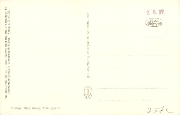 Postcard Bönnigheim in Württemberg, aerial view of fields, houses, city view