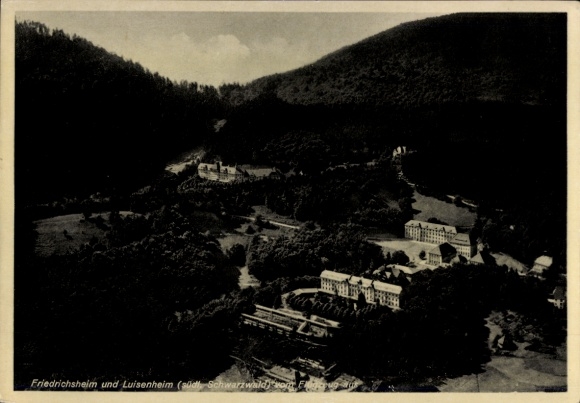 Postcard Friedrichsheim Malsburg Marzell in the Black Forest, aerial photograph