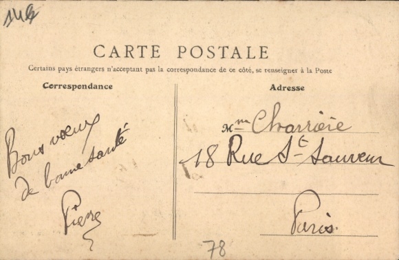 Postcard Vélizy Villacoublay Yvelines, group of people, large cylinder, sitting child, rural surroundings