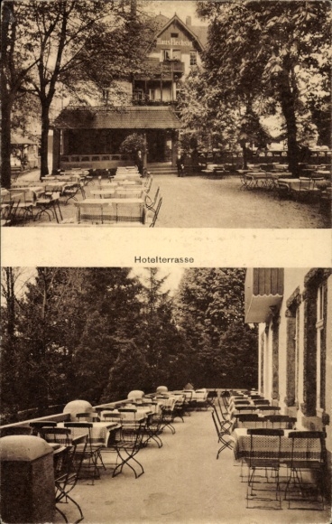 Ak Braunsdorf an der Zschopau Niederwiesa Sachsen, Hotel und Sommerfrische Haus Flechsig