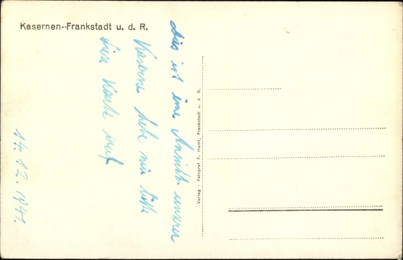 Postcard Frenštát pod Radhoštěm Frankstadt unter dem Radhoscht Mährisch Schlesien, Kasernen, Umgebung