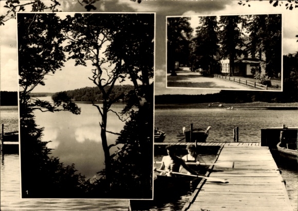 Postcard Neuglobsow Stechlin, Stechlin See, Fenchelberg, Stechlinsee Straße