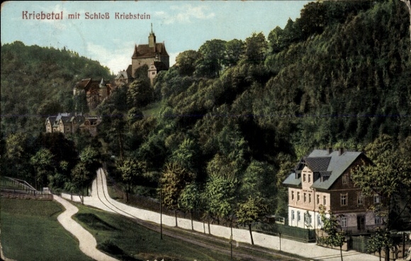 Ak Kriebstein in Midden-Saksen, Kasteel Kriebstein