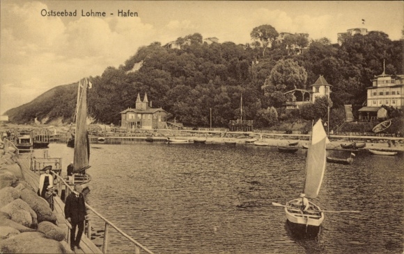 Ak Lohme auf Rügen, Hafen