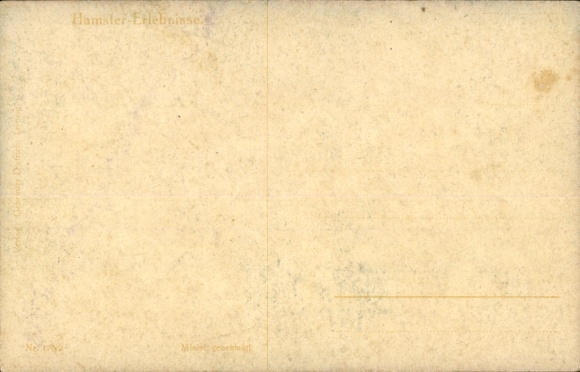 Artist Postcard Thiele, Arthur, Hamster Experiences, A Critical Moment, Eggs, Series 176/2