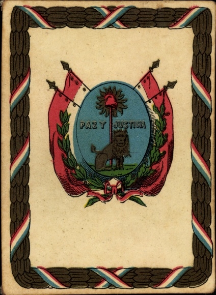 Photo Paraguay, Wappen, Peace and Justice