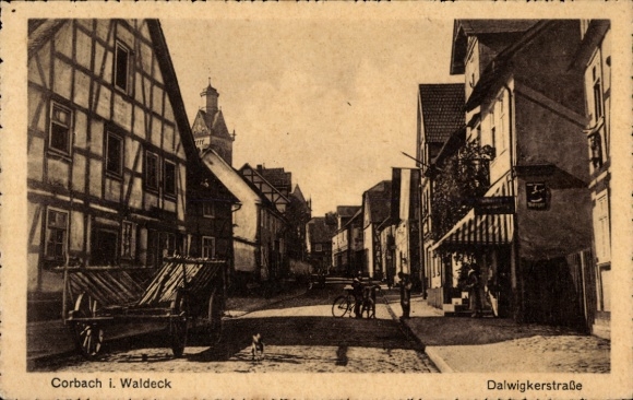 Postcard Korbach in Hesse, Dalwigker Straße