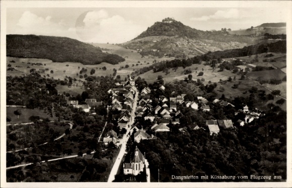 Ak Dangstetten Küssaberg im Klettgau, Fliegeraufnahme