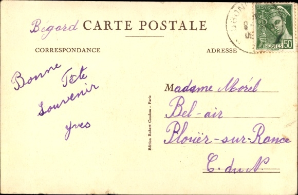 Postcard Concarneau Finistère, Chateau de Keriolet, Part am Hafen