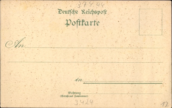 Chromo-Litho St. Andreasberg Braunlage in the Harz Mountains, Felixstift, tame hind Mieke