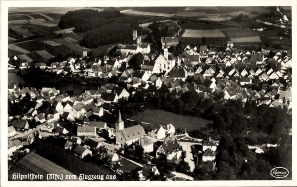 Ak Hiltpoltstein in Oberfranken Bayern, Fliegeraufnahme