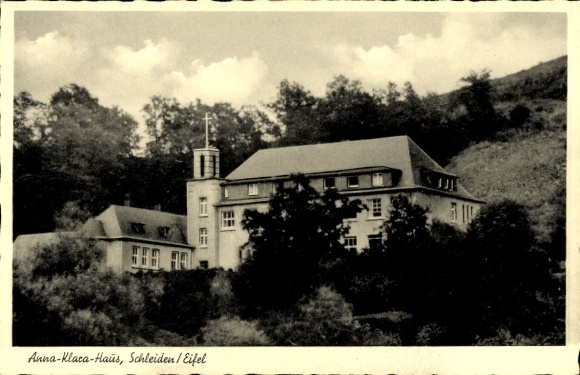 Postcard Schleiden in the Eifel, Anna Klara House
