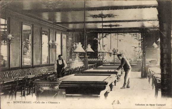PC Montereau Seine et Marne, Café des Oiseaux, billiards room