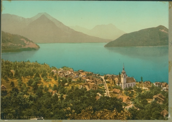Photo Lucerne city Switzerland, Chapel Bridge, Vitznau, long shot