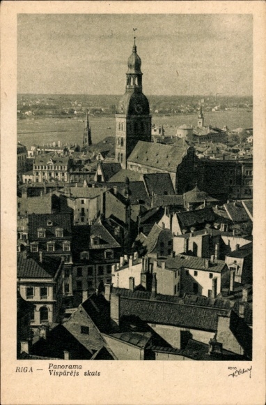 KP Riga Łotwa, panorama, łyżwy Visparejs, widok na miasto