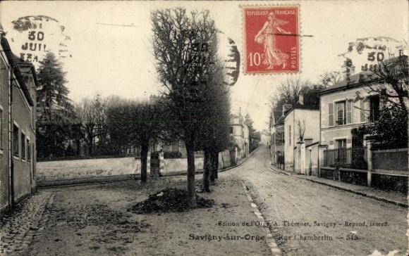 Ak Savigny sur Orge Essonne, Rue Chamberlin