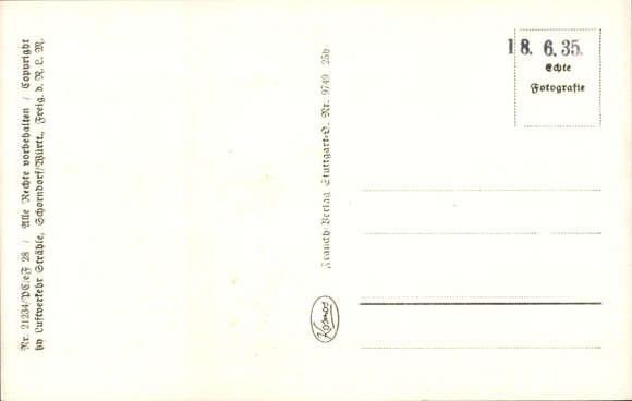 Postcard Dettingen unter Teck, aerial photograph