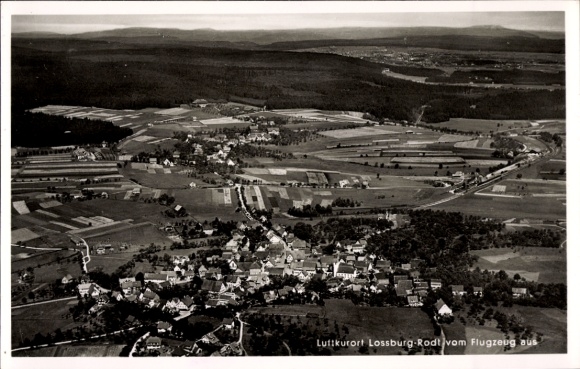 Ak Rodt Loßburg im Schwarzwald, Fliegeraufnahme