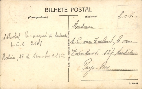 Postcard Bahia Brazil, Pharol da Barra
