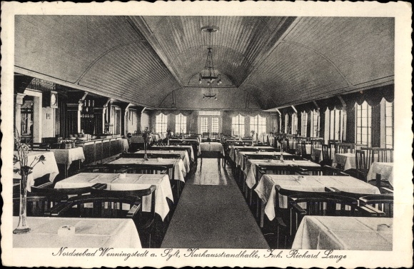 PC Wenningstedt Braderup Sylt, Kurhausstrandhalle, owner Richard Lange, interior view