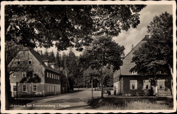 Ak Breitenbrunn in het Ertsgebergte, Jägerhaus bij Schwarzenberg