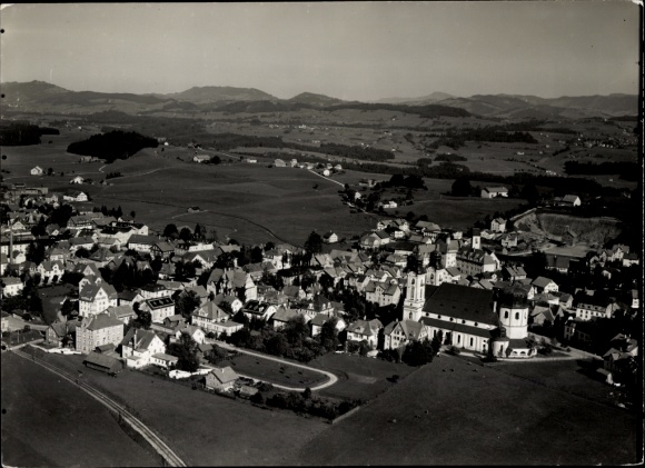 foto Lindenberg im Allgäu Schwaben, luchtfoto, kerk