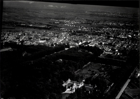 Photo Schwetzingen in Baden, aerial photograph