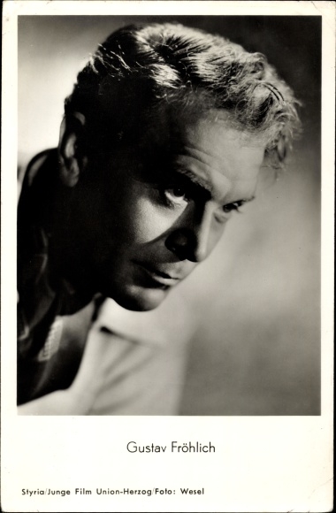 Postcard actor Gustav Fröhlich, portrait