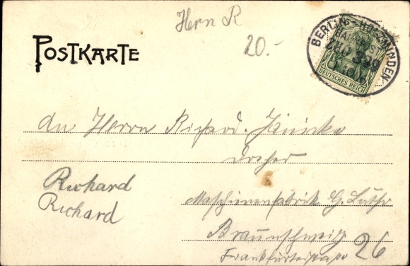 Postcard Oldenrode Düderode Kalefeld am Harz, school in the shell, church, inn A. Zwickert