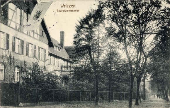 Ak Wriezen im Oderbruch, Taubstummenheim