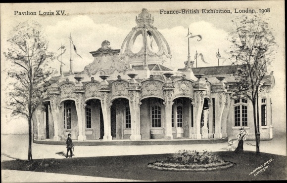 Postcard London City England, Pavilion Louis XV, Franco-British Exhibition