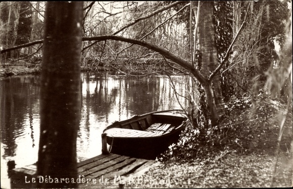 Postcard Cocherel Eure, Le Debarcadere by MA Briand