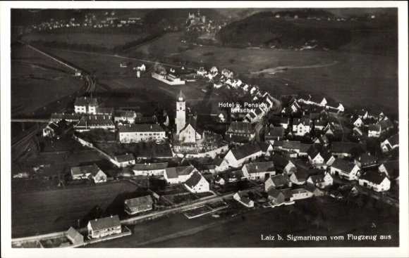 KP Laiz Sigmaringen nad Dunajem, zdjęcie lotnicze