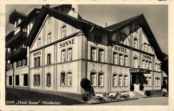 Ak Oberstdorf im Oberallgäu, Hotel Sonne